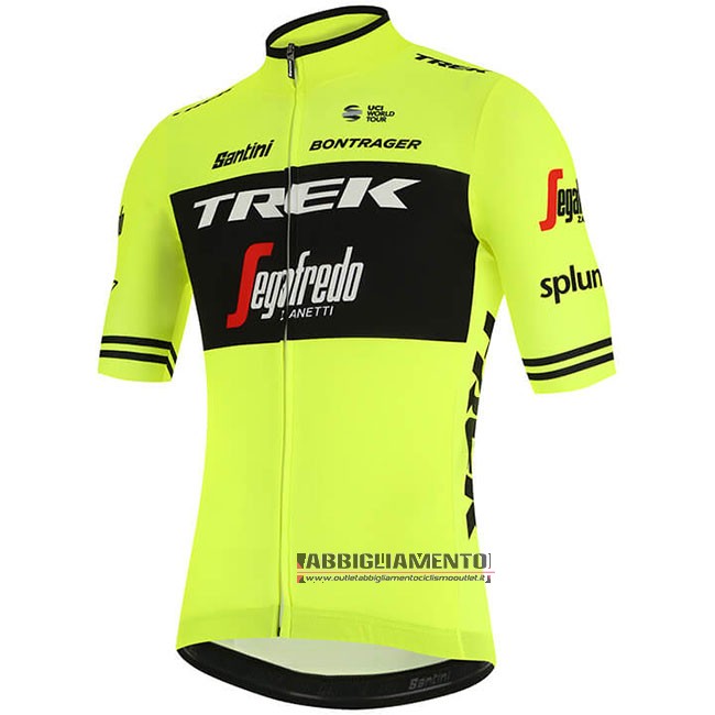 Abbigliamento Trek Segafredo 2019 Manica Corta e Pantaloncino Con Bretelle Verde Nero - Clicca l'immagine per chiudere